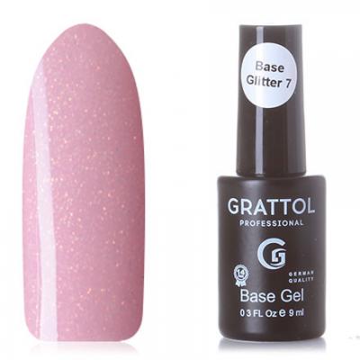 Grattol Rubber Base Glitter 7