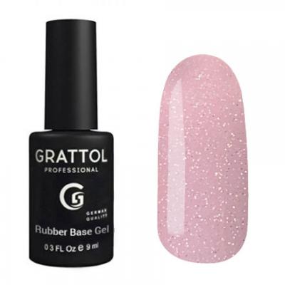 Grattol Rubber Base Glitter 8