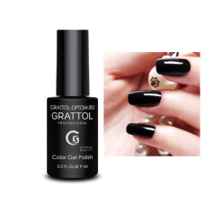 Grattol Color Gel Polish Black  002