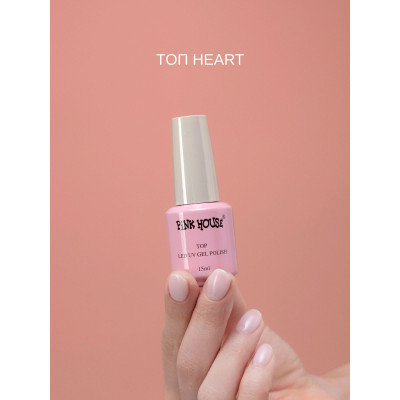 Pink House Топ с эф. мокрых ногтей БЕЗ УФ в уп.с сердцем 15 мл