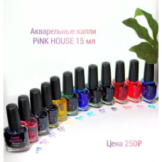 В003 акварельные капли фиолет pink house