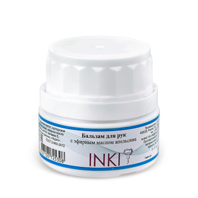 INKI Бальзам для рук с эфирным маслом апельсина, 35 мл