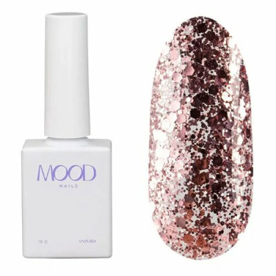 MOODNAIL Гель-лак Just shine pink, 10г