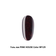 129 color с блестками гель-лак pink house