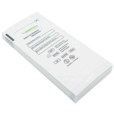 Крафт-пакет МЕДТЕСТ белые 100x200 (100 шт)