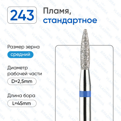 Алмазная фреза ПлС#198 (Владмива 866.104.243.080.025)