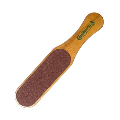 Терка для педикюра Camillen 60/120 деревянная широкая