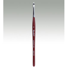 DMGY3R - Кисть синтетика микс градиент укороченная, ручка фигурная бордовая