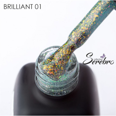 Гель-лак "Brilliant" "Serebro collection" №01, 11 мл