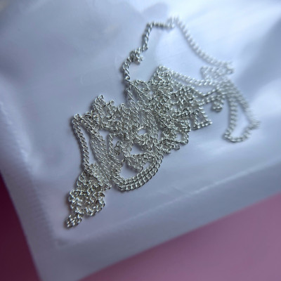 ZOO 1779 Цепь для маникюра 0,8 мм серебро (50 см)