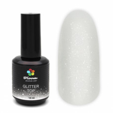 Гель-лак "Bloom" топ 15мл ГЛИТТЕР суперглянецевый без липкого слоя