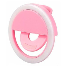 лампа-кольцо селфи на прищепке pink house