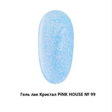 099 crystal гель лак pink house