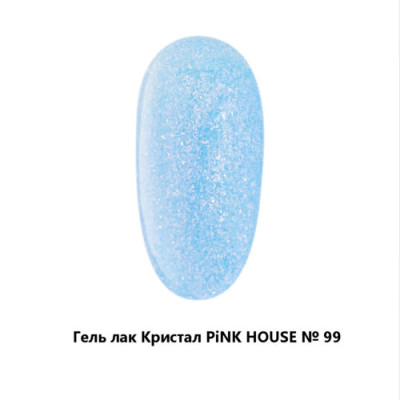 099 crystal гель лак pink house