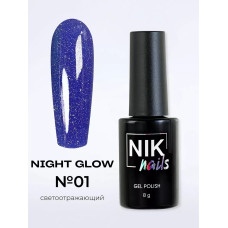 NIK nails Night glow 01 8 g