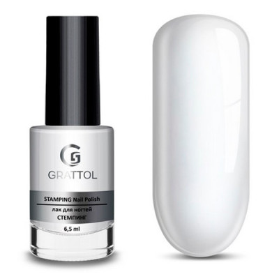 Grattol Nail Polish STAMPING White