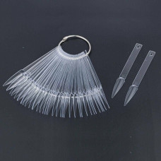 палитра на кольце острые прозрачные 50 шт.*