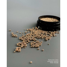 Бульонки Pink House розовое-золото микс размеров