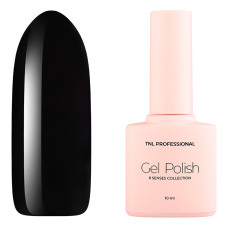 Гель-лак TNL 8 Чувств №301 - черный (10 мл.)