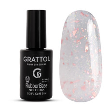 Grattol Rubber Base Glitter 19