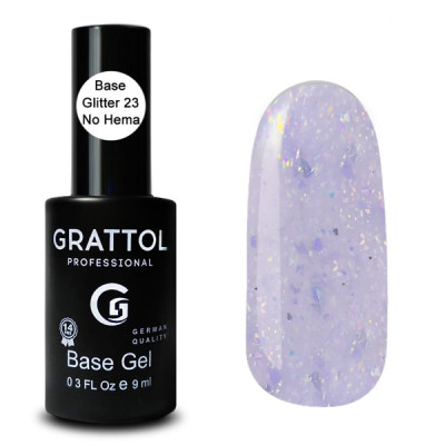 Grattol Rubber Base Glitter 23