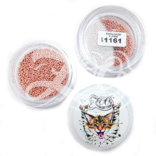 Бульонки ZooNail 1161 металлические розовые 0.8 мм