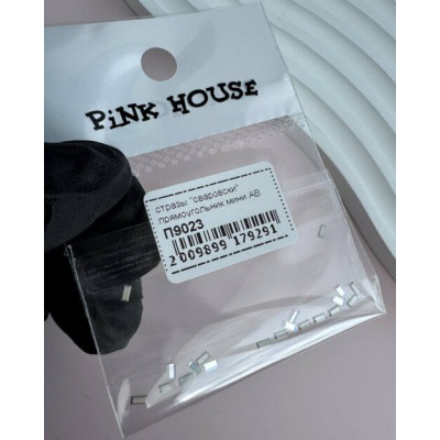 Pink House Стразы "сваровски" ПРЯМОУГОЛЬНИК АВ мини 20 шт