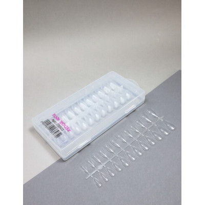 Pink House Типсы гелевые прозрачные миндаль 240 шт. арт.5503