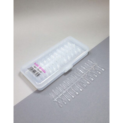 Pink House Типсы гелевые прозрачные квадр. 240 шт. арт.5499