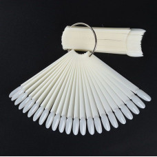 Палитра на кольце овал молочные 50шт