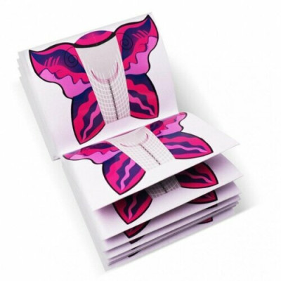 Формы Nail Art одноразовые широкие-бабочка (25 шт)