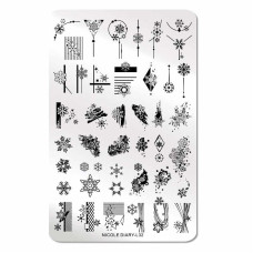 Nicole Diary, Пластина для стемпинга 14.5x9.5 см