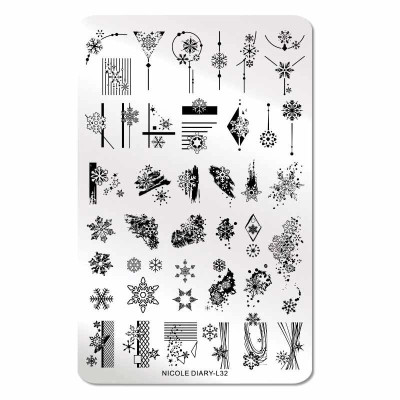 Nicole Diary, Пластина для стемпинга 14.5x9.5 см