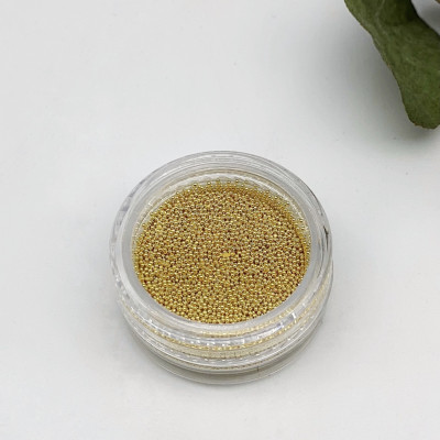 Roche Nail Металлические бульонки банка, золото 0,6мм