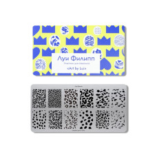 Луи Филипп Пластина для стемпинга Leopard print K049