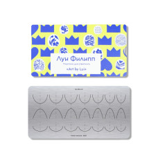 Луи Филипп Пластина для стемпинга French manicure K065