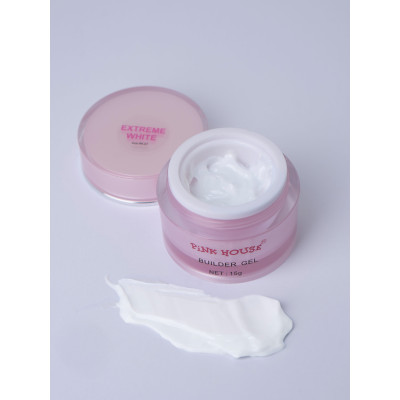 Pink House Гель д/выкладн.френча Extrime White 15 мл