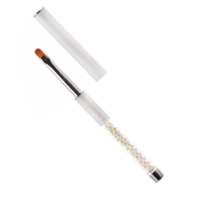 Кисть Pink House CHANEL №6 язычок (белая со стразами)