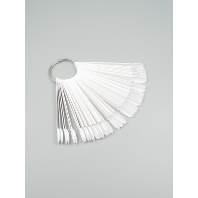 Палитра на кольце овал белая 50шт