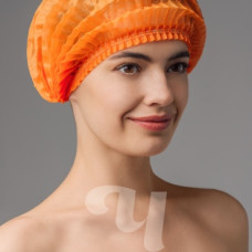 Шапочка шарлотка оранжевая 50шт