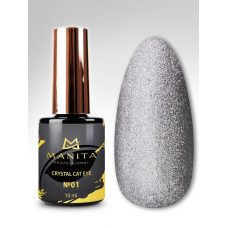  Гель лак MANITA PROFESSIONAL "CRYSTAL CAT EYE" с эффектом кошачьего глаза №01 (10 мл)