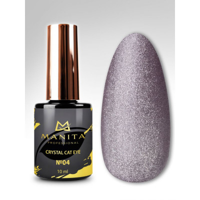  Гель лак MANITA PROFESSIONAL "CRYSTAL CAT EYE" с эффектом кошачьего глаза №04 (10 мл)