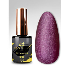  Гель лак MANITA PROFESSIONAL "CRYSTAL CAT EYE" с эффектом кошачьего глаза №06 (10 мл)