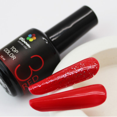 Гель-лак "Bloom" топ Color 03 красный 15мл