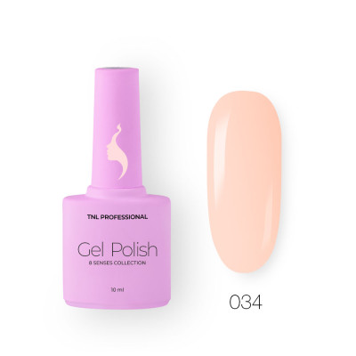 Гель-лак TNL 8 Чувств №034 - абрикосовый (10 мл.)