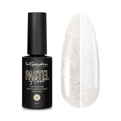 Ingarden Гель-лак пастельный светоотражающий №6, 8 мл