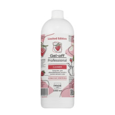 "Gel off" Средство для обезжиривания и снятия липкости 1000мл земляника