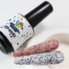 Гель-лак "Bloom" топ 15мл 02 CRUSH матовый с черными вкраплениями