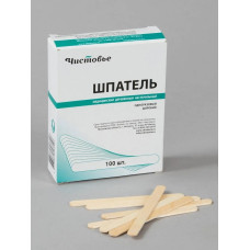 Шпатель "Чистовье" деревянный узкий 100шт