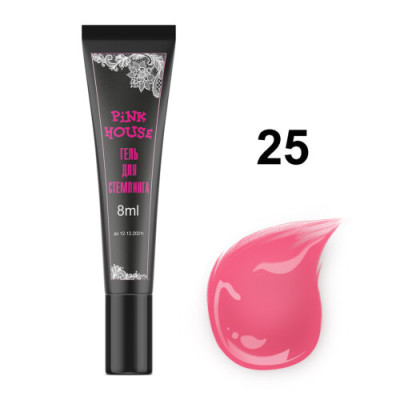 Pink House Гель для стемпинга 25 Неон малиновый (тюбик)